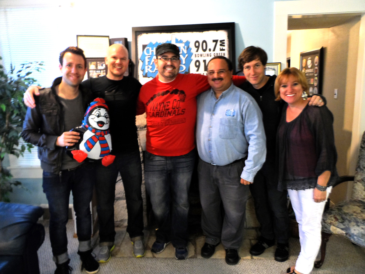 HAWK NELSON stopped by CHRISTIAN FAMILY RADIO 