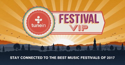 TuneIn Launches Series Of Music Festival Streaming Audio Channels