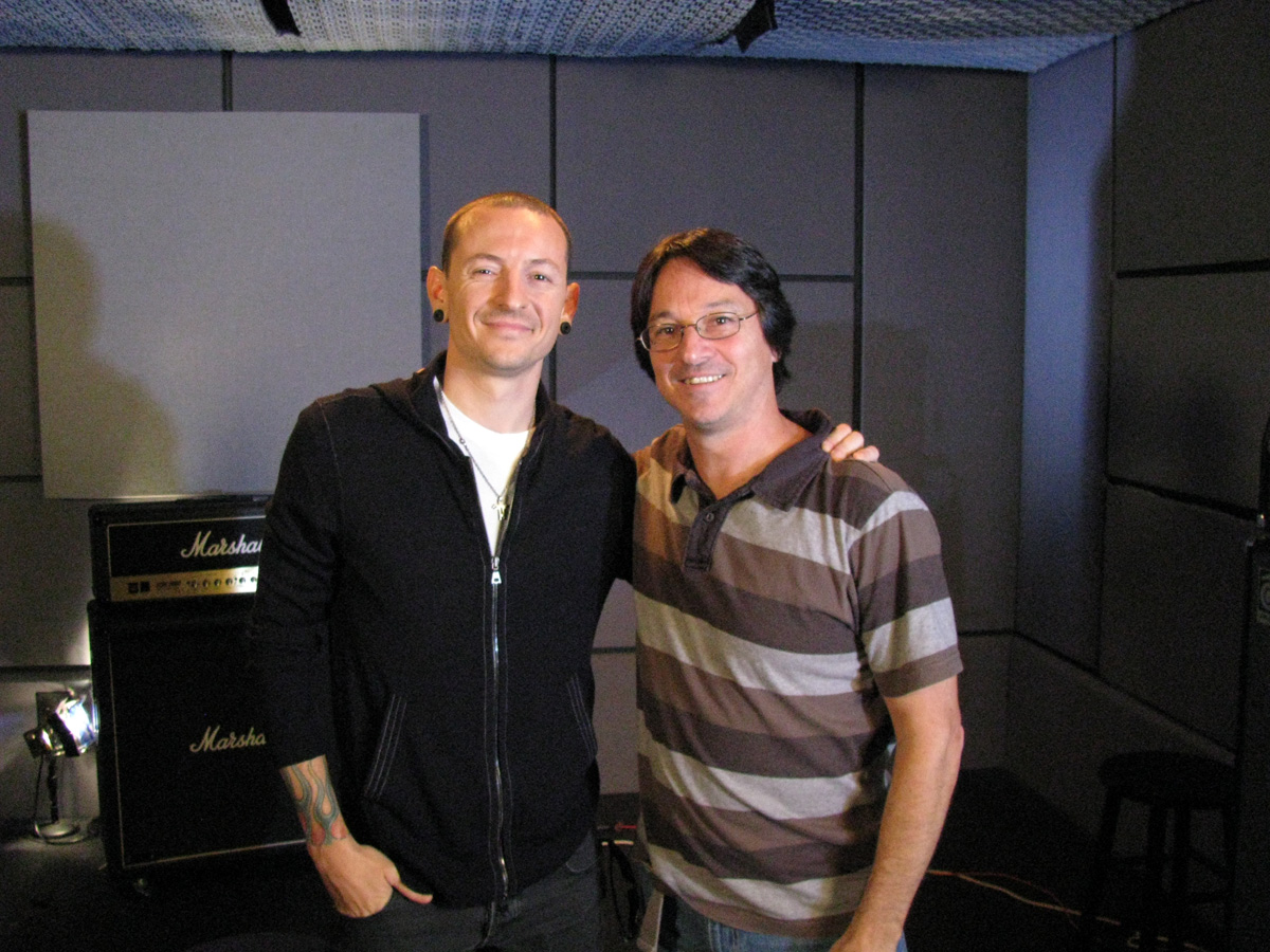 Linkin Park's Chester Bennington hangs with Lastfm's Jerry Rubino