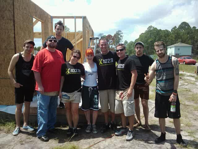 WXXJ/Jacksonville and Paramore work together on a Habitat For Humanity project