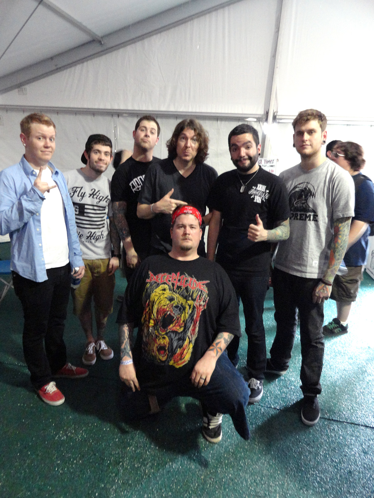 KZND staffers hang with Day To Remember at Rock On The Range