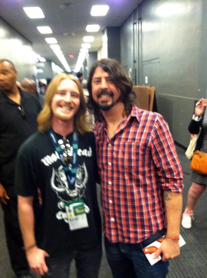 David Jacobs hangs with Dave Grohl 