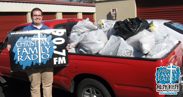 WCVK/Bowling Green and WJVK/Owensboro, KY collected shoes for Soles4Souls