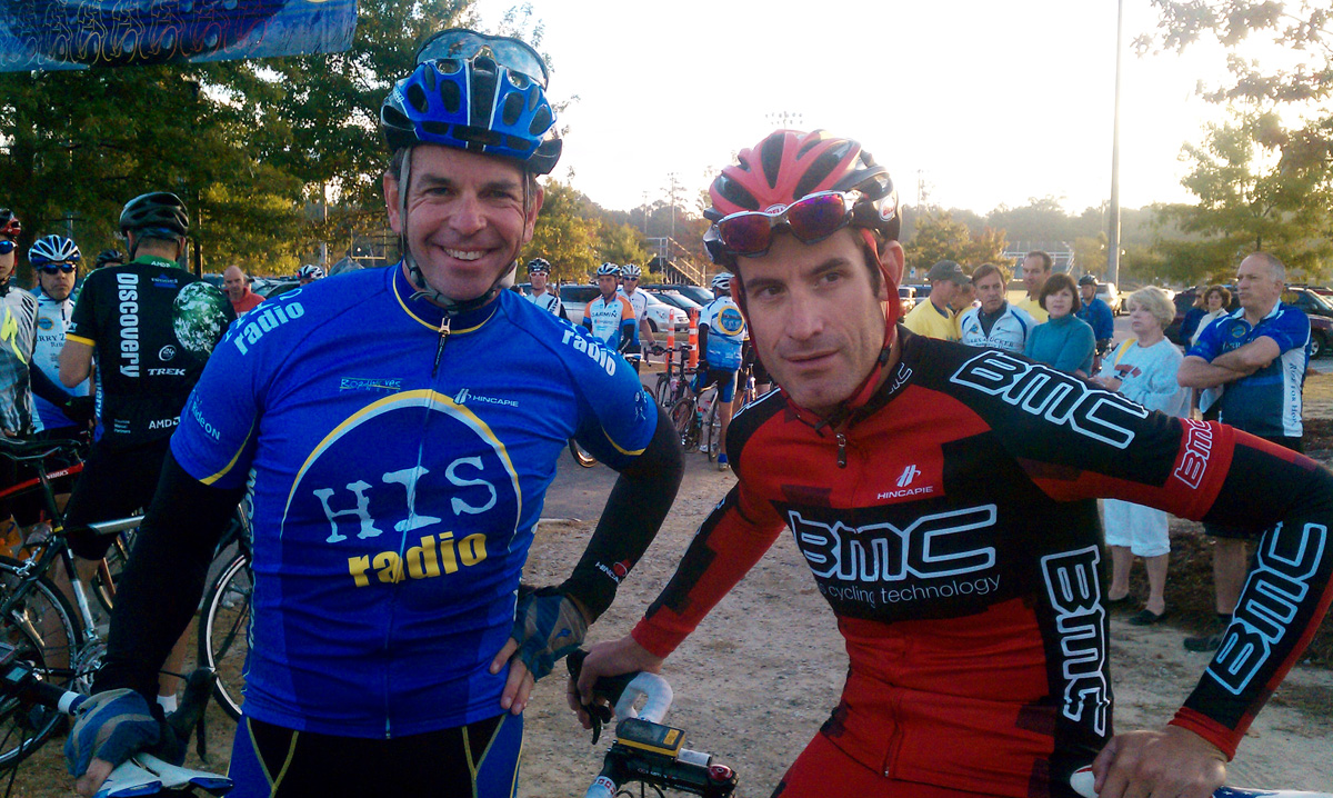 His Radio's Rob Dempsey teams up with George Hincapie to raise money for cancer research