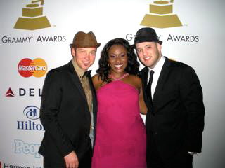 TobyMac, Mandisa and Matt Giraud at the Grammys