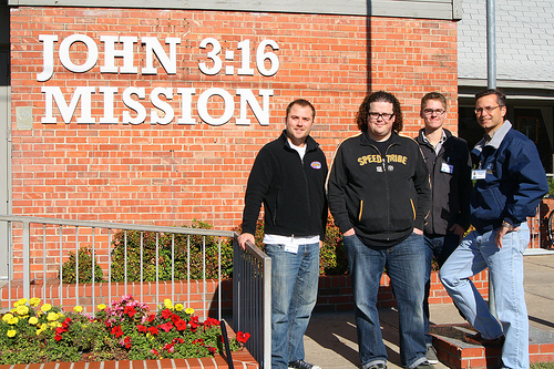 Chris Sligh helps KXOJ/Tulsa out at John 3:16 Mission