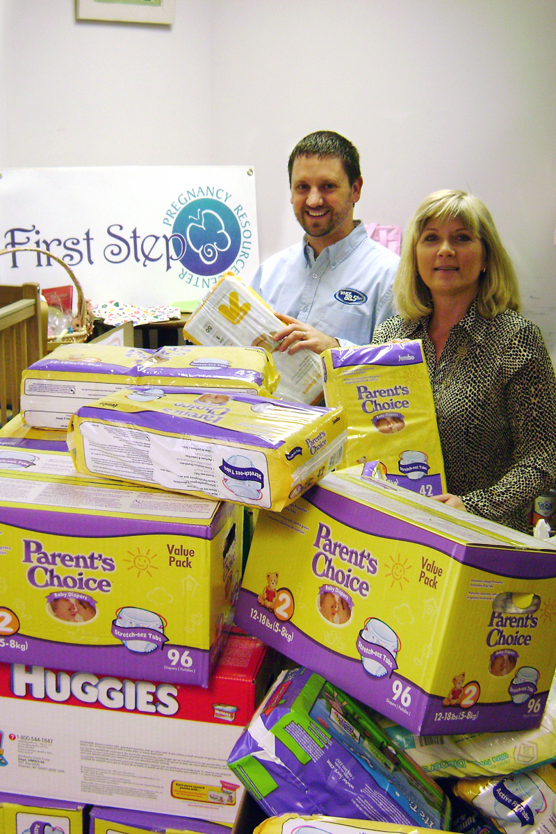 WHCF and WHMX/Bangor, ME, held their first-ever Diaper Drive