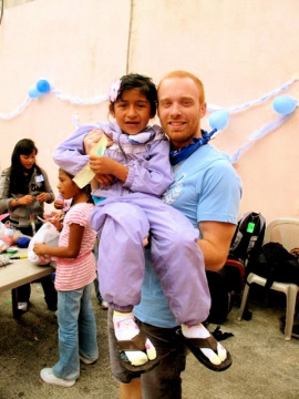 Mikeschair in Guatemala City as part of WJIS/Sarasota's "Shoes of Orphan Souls"