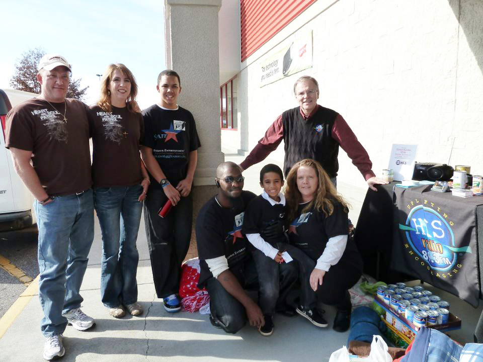 His Radio Network's blanket and food drive