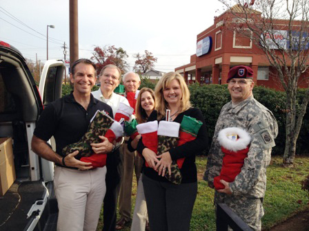 His Radio collected stockings filled with goodies for those deployed in the military