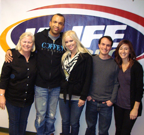 Coffey Anderson with K-LIFE staffers