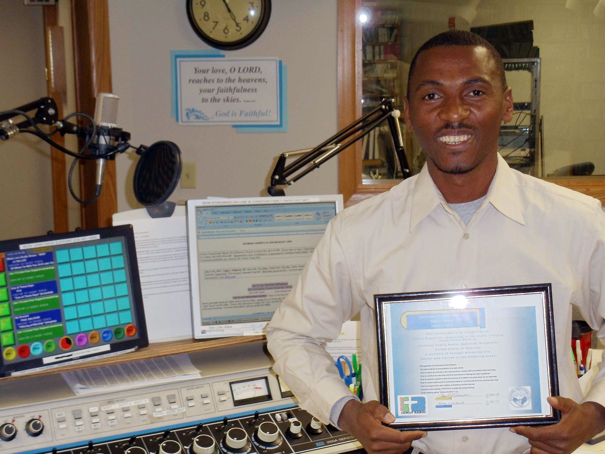 Odanel Bastia gets his radio certification