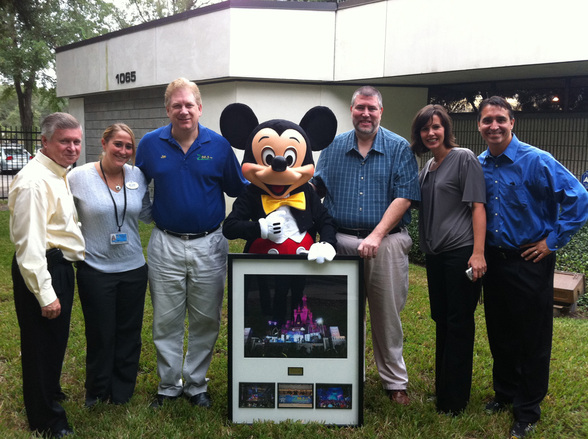 Mickey Mouse thanks WPOZ for part in Disney's Night of Joy