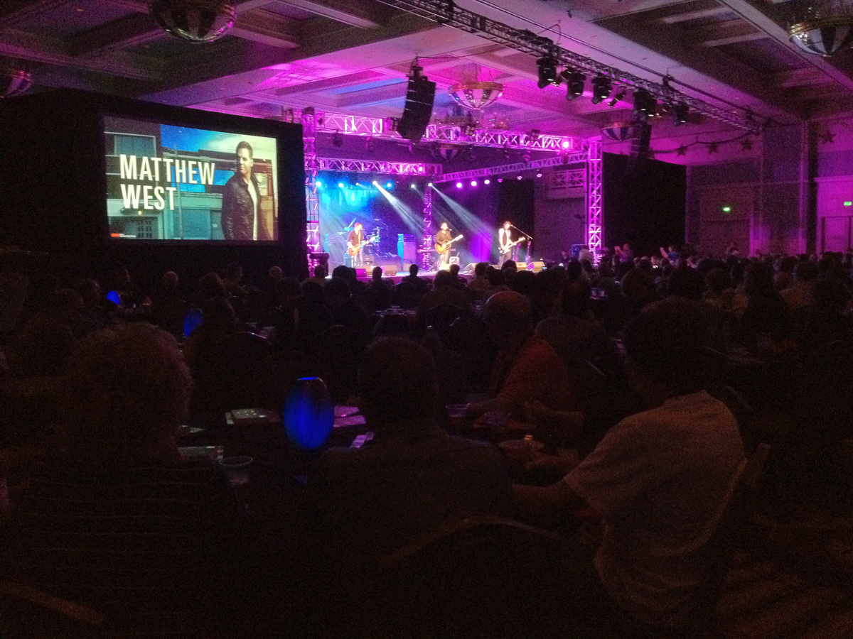 Matthew West performs at CMB conference