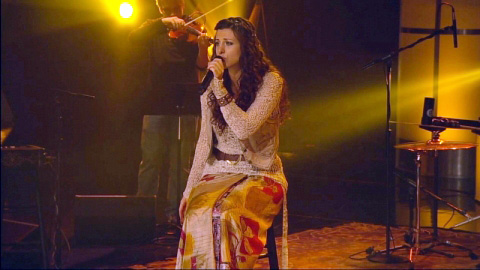 Lara Landon performing on "One Music Village"