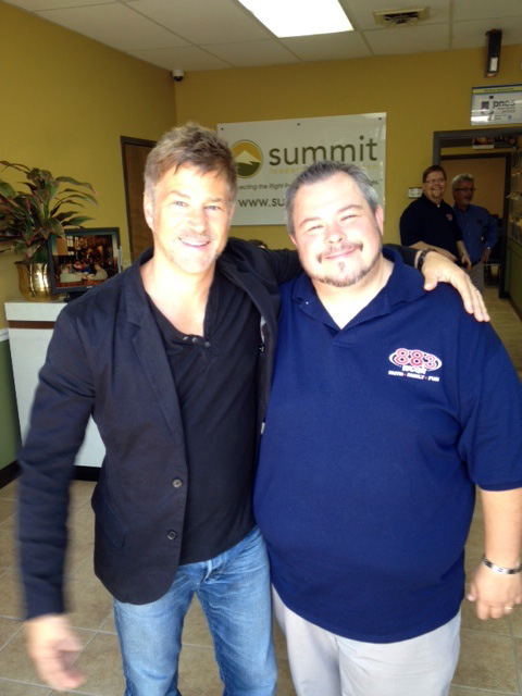 Paul Baloche hangs with WCQR's Brian Sumner