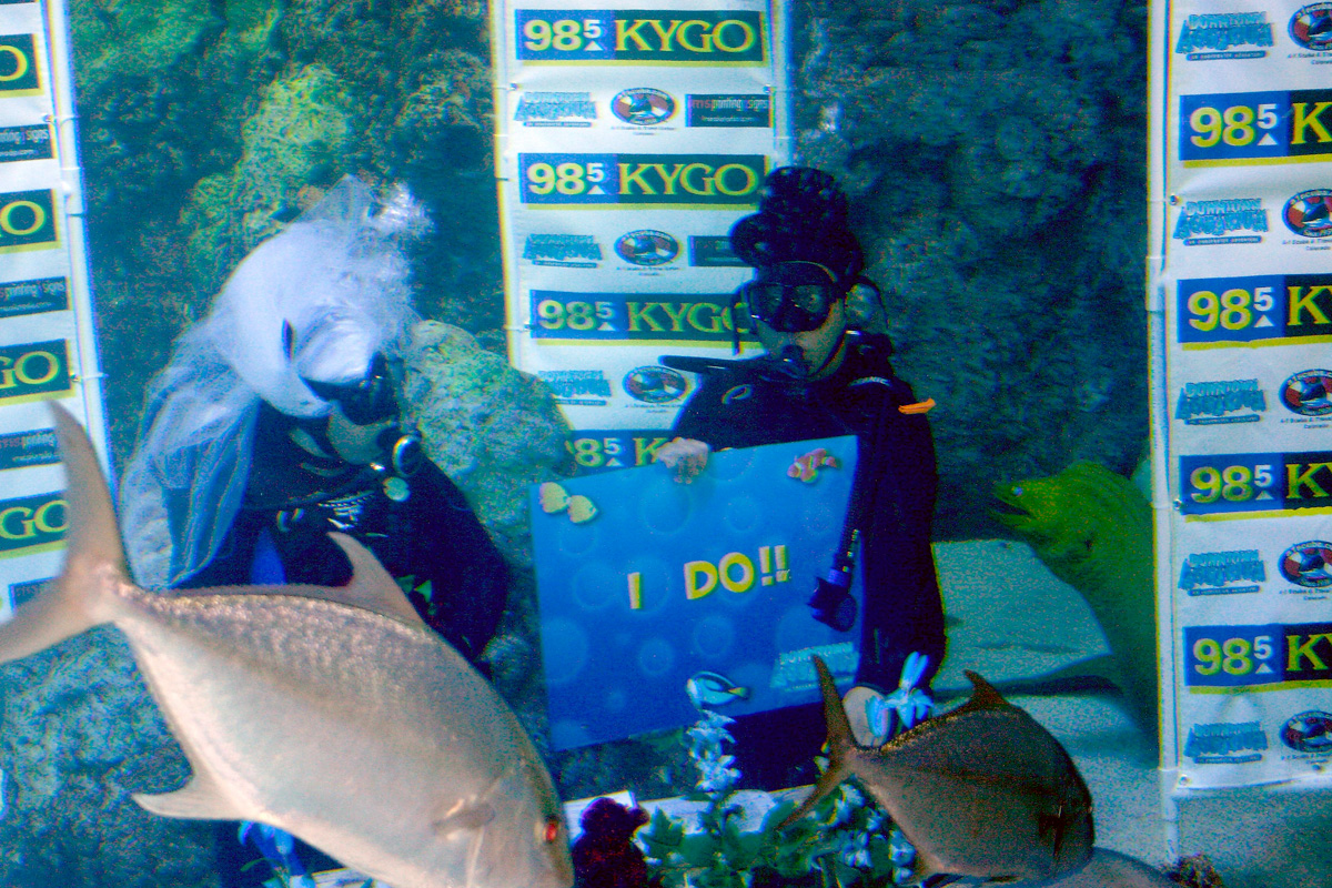 KYGO/Denver listeners marry 15 feet underwater