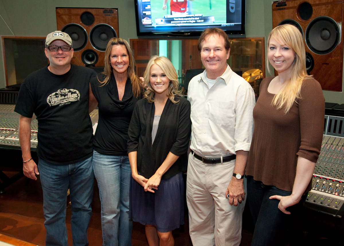 Carrie Underwood puts finishing touches on her third album.