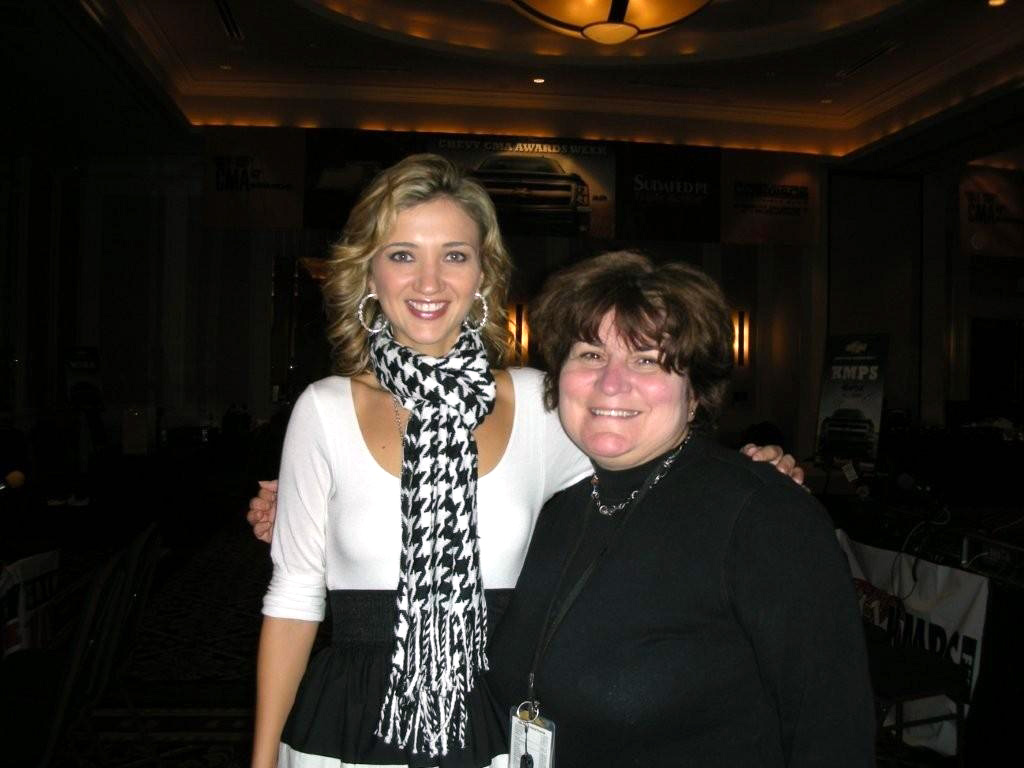 Sarah Darling with Premiere Radio's Rosemary Young