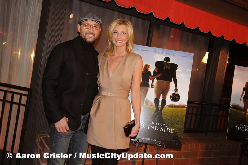 Tim McGraw and Faith Hill at VIP screening of The Blind Side
