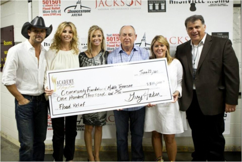 ACM presents Community Foundation with a check