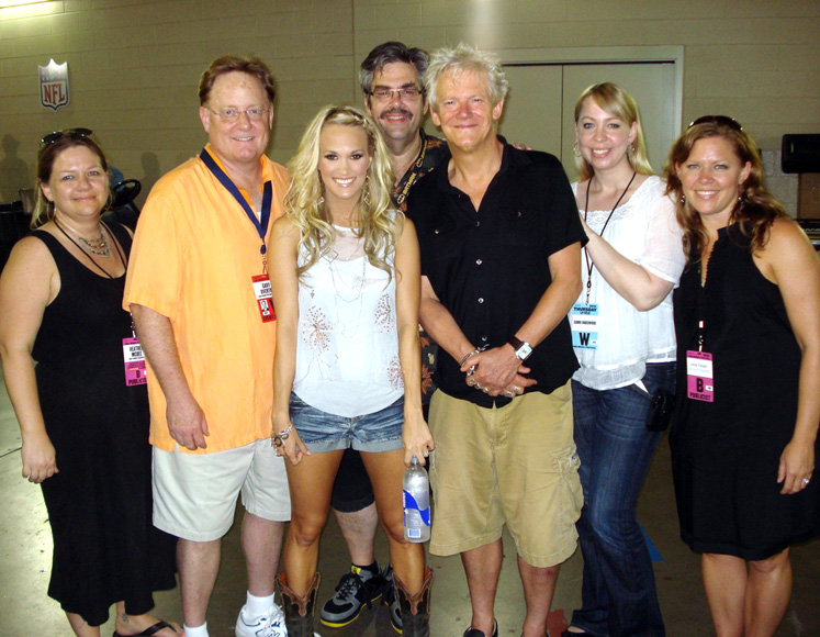 Carrie Underwood with Sony Nashville staffers at CMA Fest