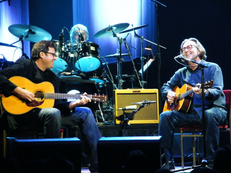 Vince Gill joins Eric Clapton on stage