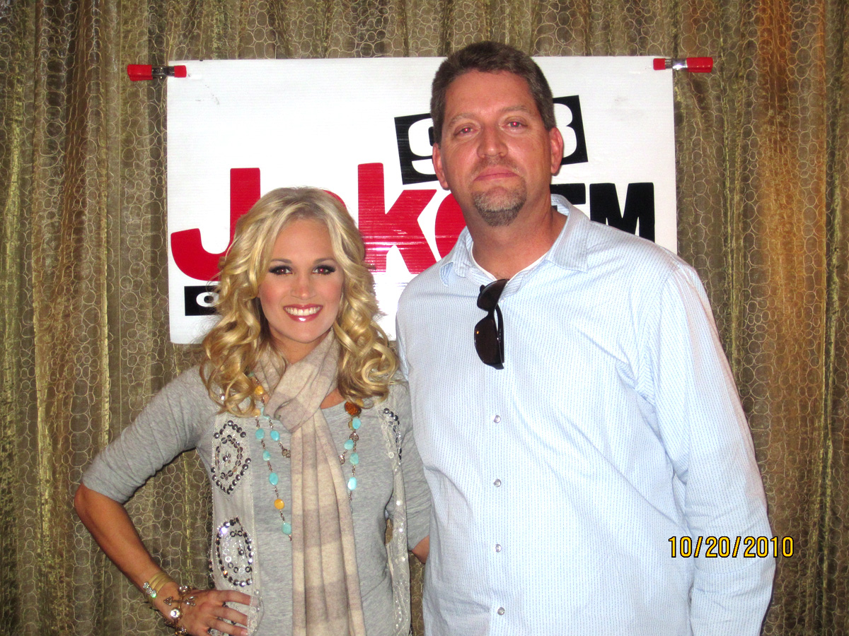 KJKE/Oklahoma City's Kevin Christopher hangs with Carrie Underwood