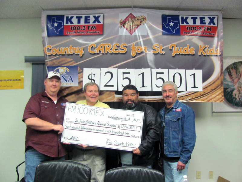 KTEX/McAllen-Brownsville, TX raise $251,501 for St Jude