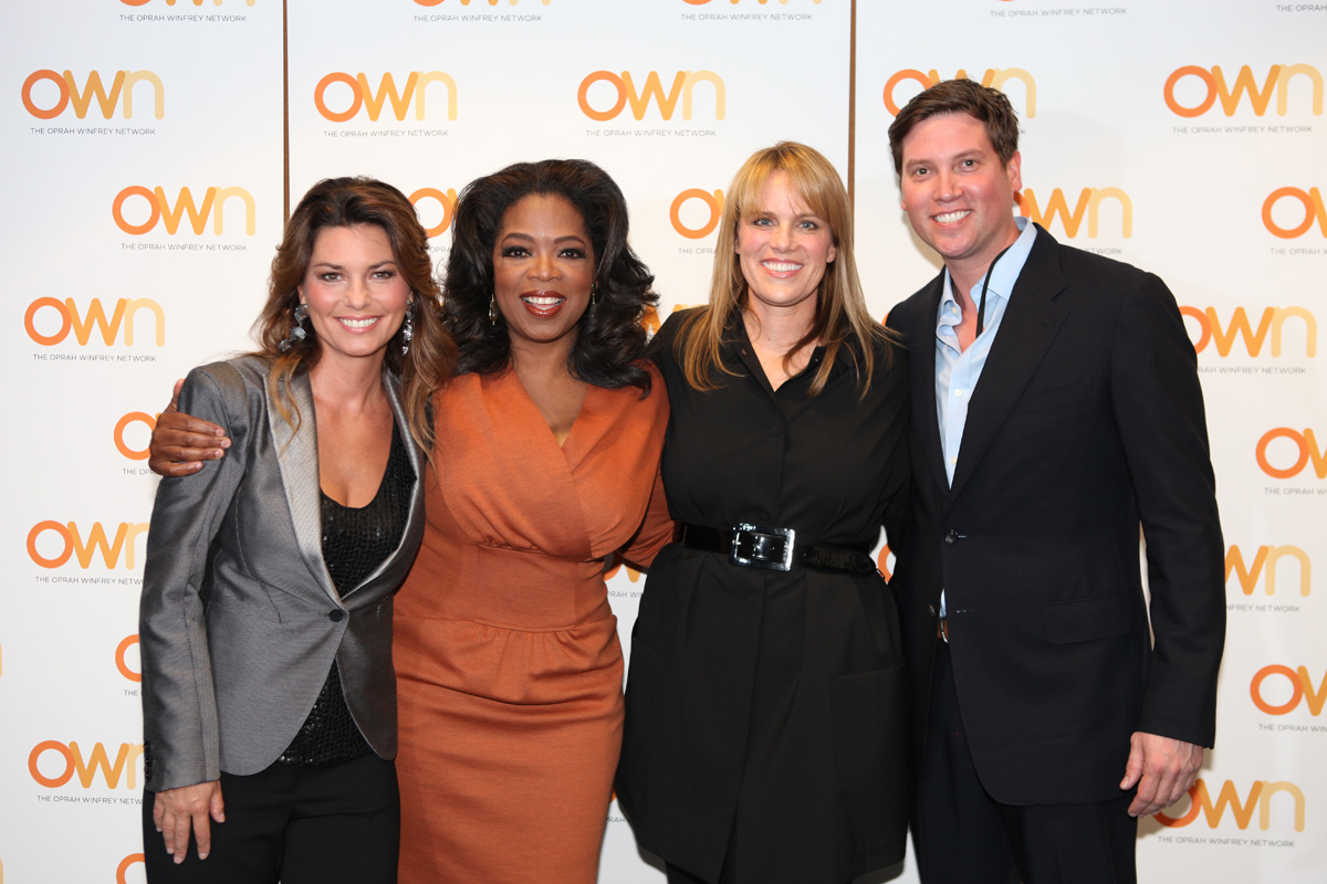Shania Twain and Oprah Winfrey presenters at Discovery Comm Inc. upfront Jazz
