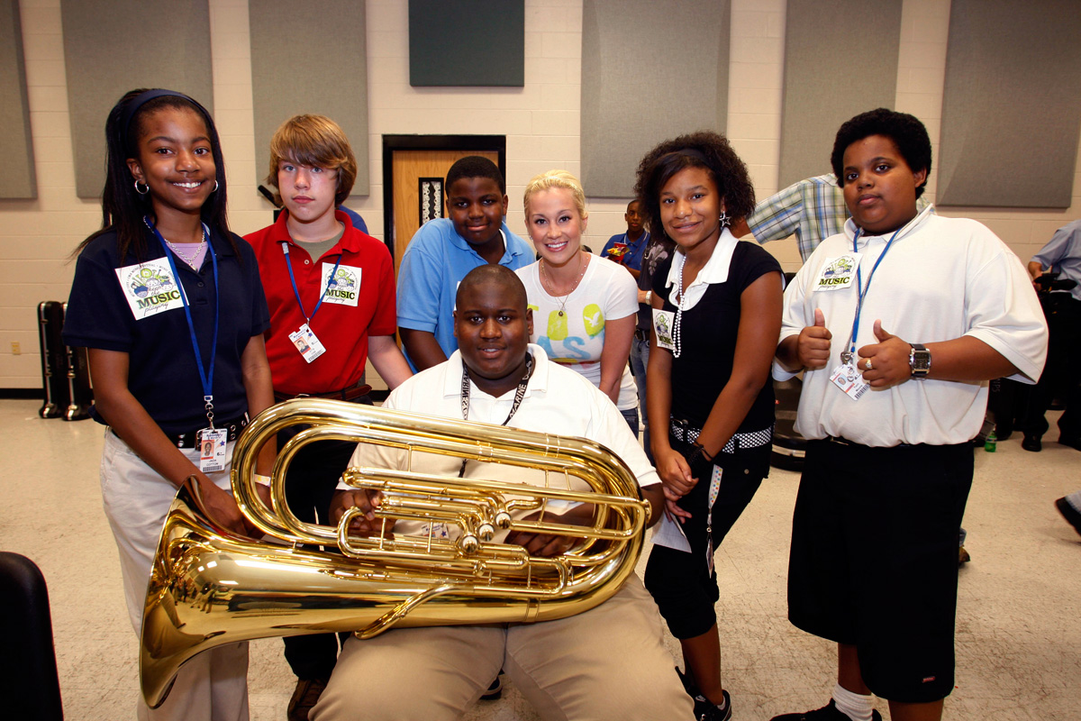 CMA donates tuba to Thurgood Marshall Middle School
