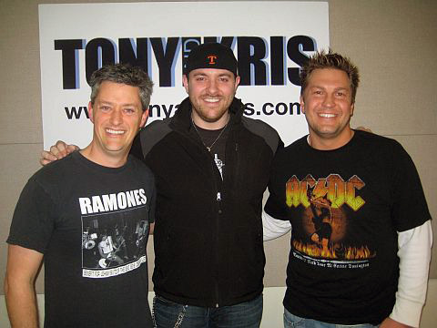 Chris Young stops by Tony & Kris show