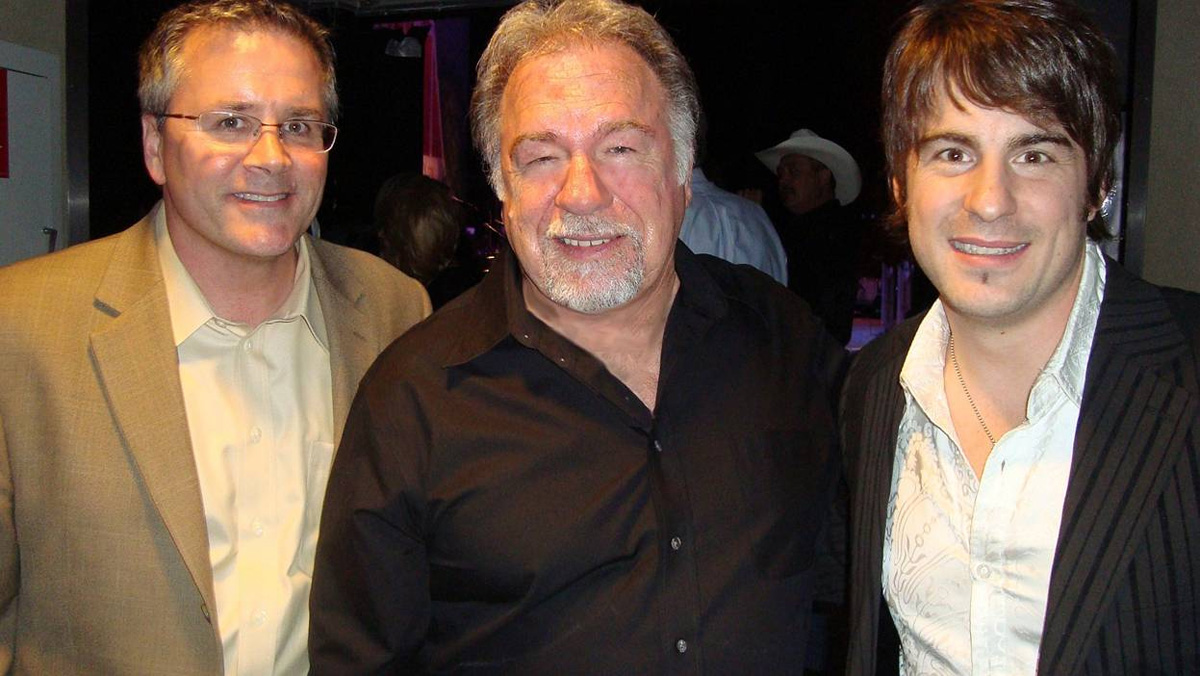 Jimmy Wayne performs with Gene Watson at the Grand Ole Opry