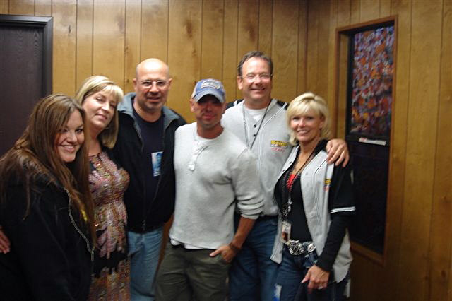 Kenny Chesney hangs with some of radio's finest 