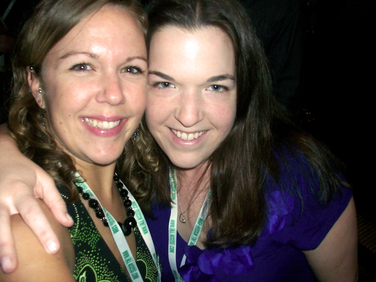 All Access' Karen Goodner hangs with Clear Channel's Steph Peters