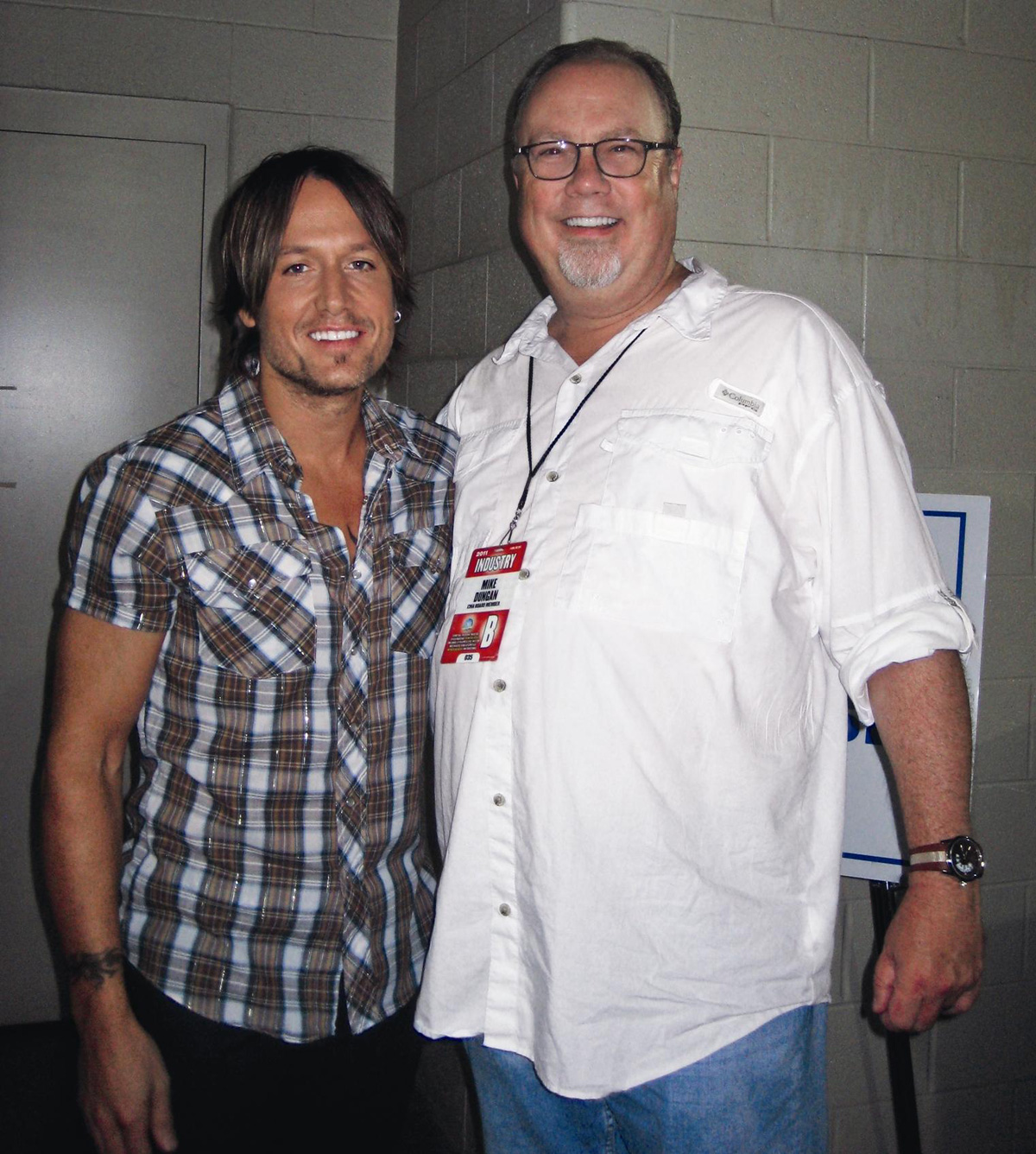 Keith Urban with Mike Dungan