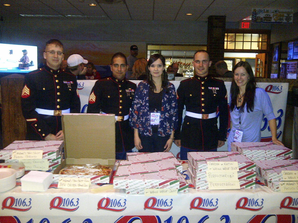 WWQM staffers at Toys for Tots benefit