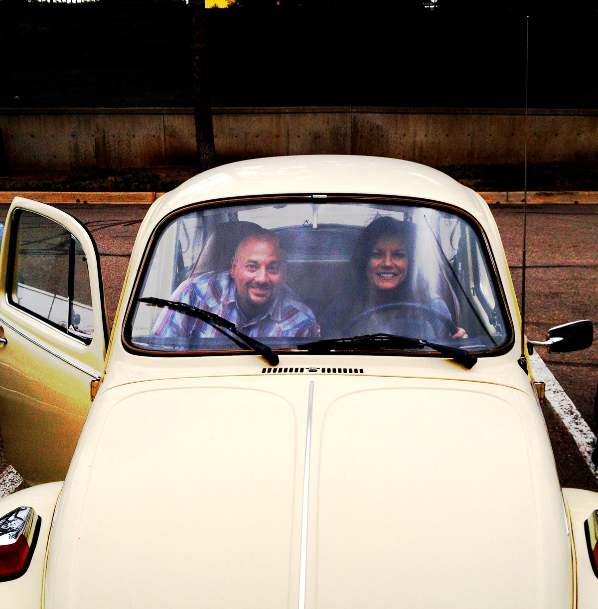 Martina McBride rides in Dial Global's John Paul's '73 Bug
