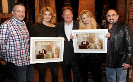 Miranda Lambert receives gold plaque