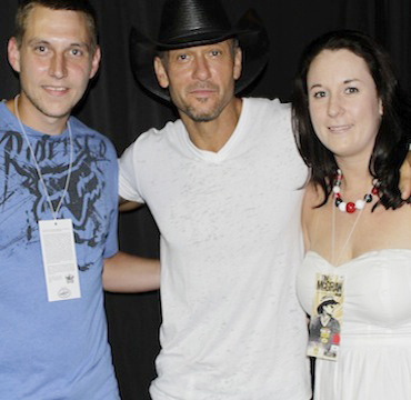 Tim McGraw with the Delucia Family