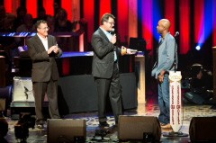 Darius Rucker (R) gets inducted into the Grand Ole Opry