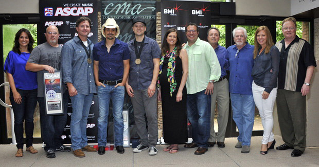 celebrates his recent number one, "Beat This Summer," with friends in Nashville.