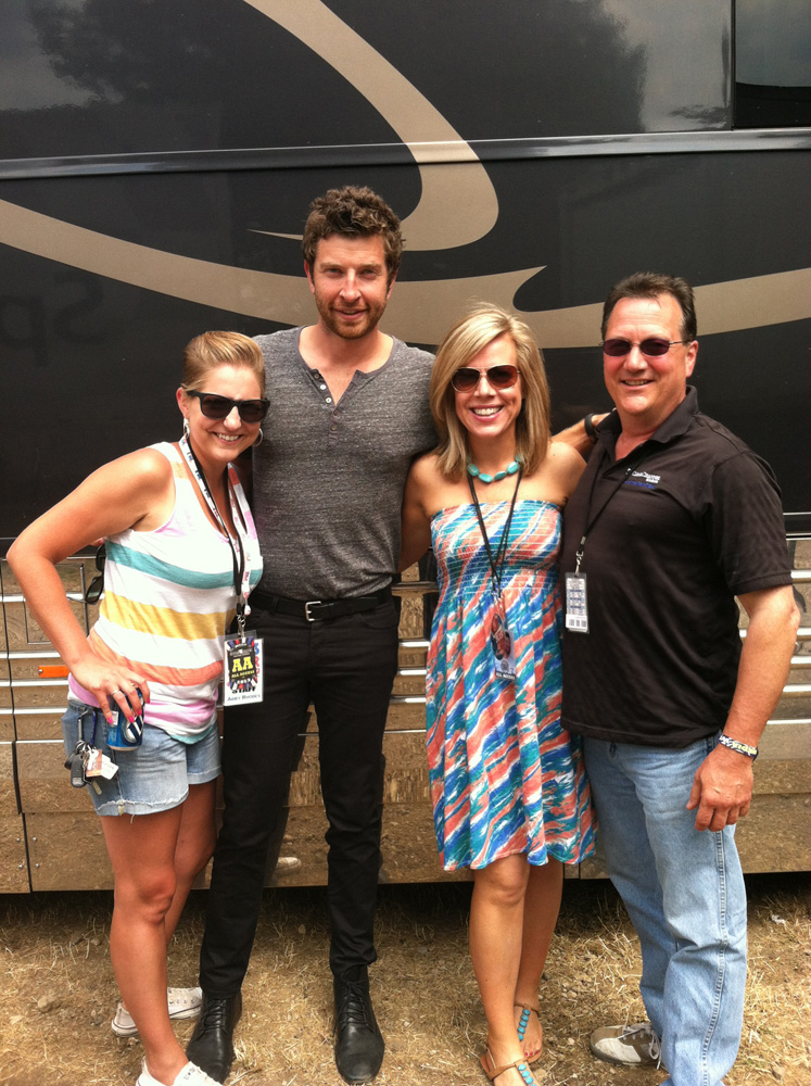 Brett Eldredge spent time at Clear Channel WMAD staffers