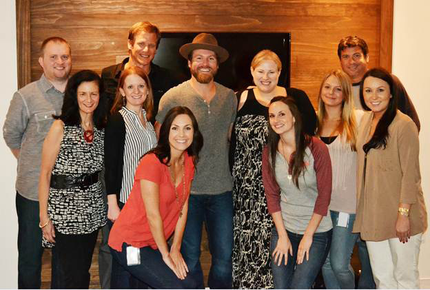 Drake White made visit to the CMT offices 