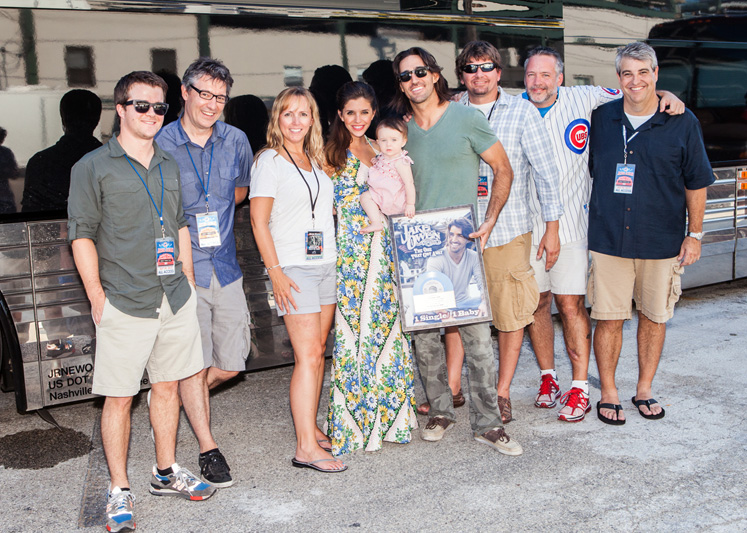 Jake Owen recently celebrated his third of #1 single