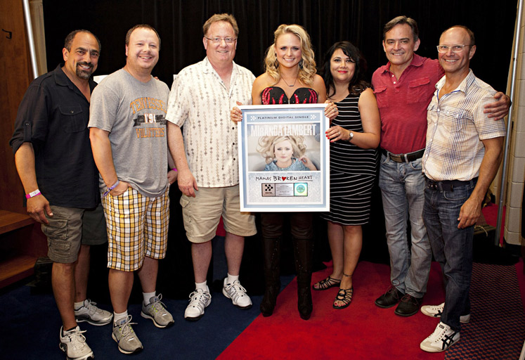 platinum plaque in recognition of more than one million downloads for her single “Mama’s Broken Heart.”
