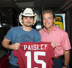 Brad Paisley visits the University of Alabama