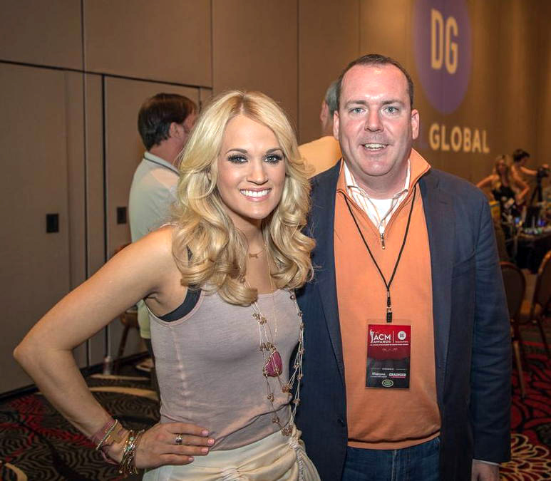 Carrie Underwood stops by Dial Golbal