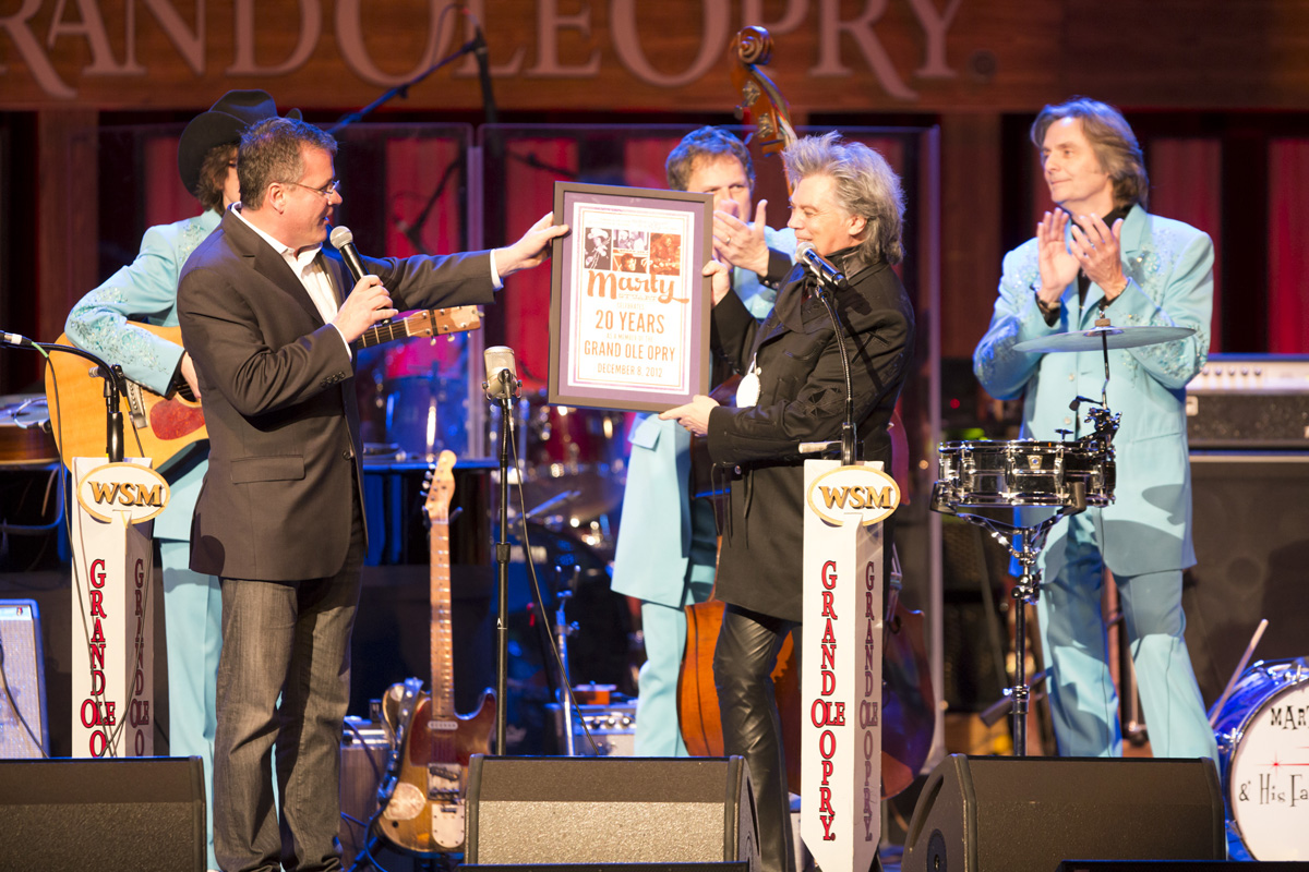 Marty Stuart celebrated his 20th anniversary of being a member of the Grand Ole Opry