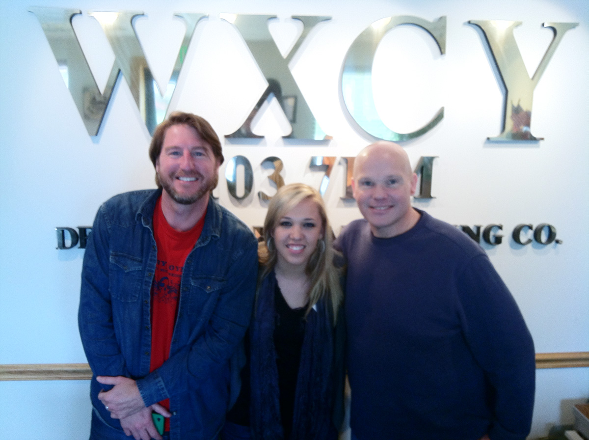 Morgan Frazier hangs with Wix Wichmann, and Dave Hovel